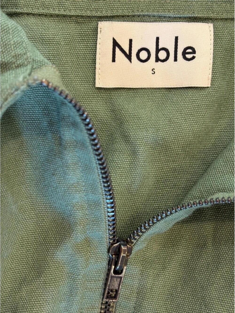 Noble Women’s Organic Cotton Canvas Utility Dress Sea  Glass Green Zip Front S - Picture 11 of 11